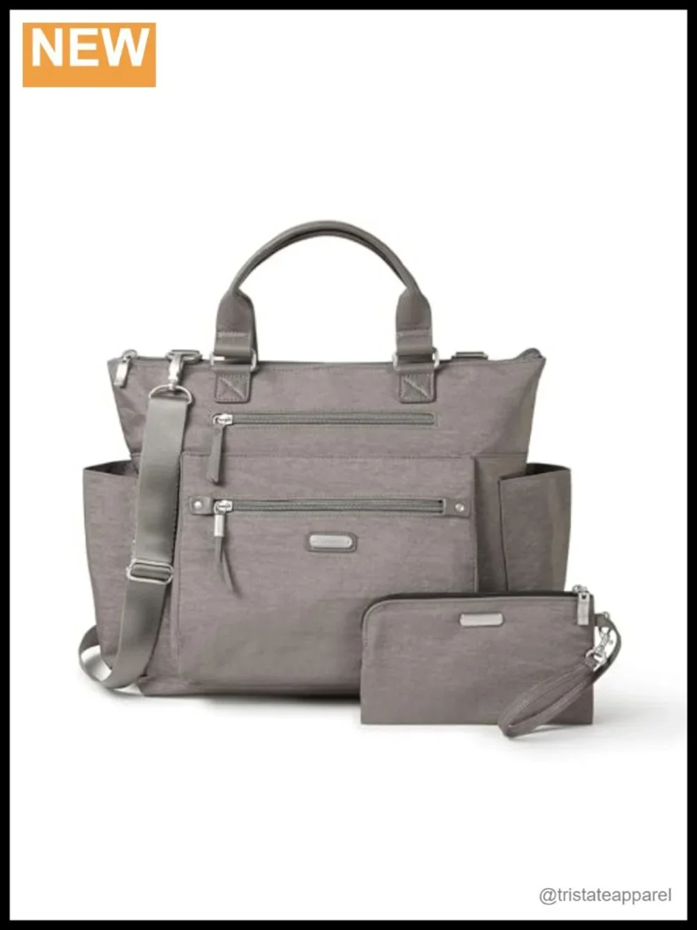 3-in-1 Convertible Backpack Tote Travel Bag with RFID Wristlet, Water-Resistant